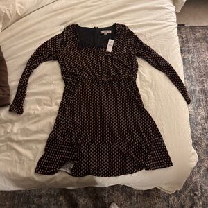 LOFT Black Long sleeve dress size 8
